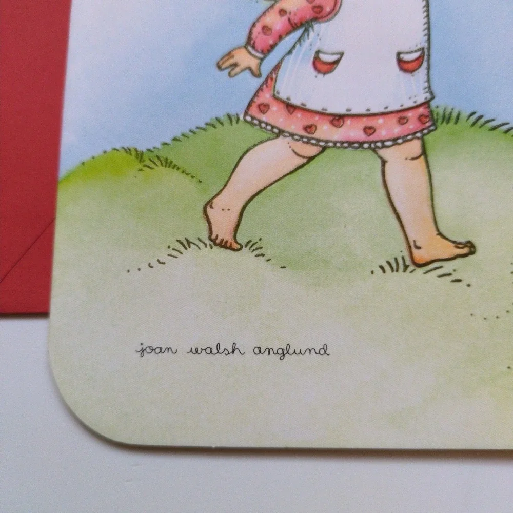 Vtg 1969 Valentine's Day Greeting Card‎ Joan Walsh Anglund Art Hallmark Unsigned